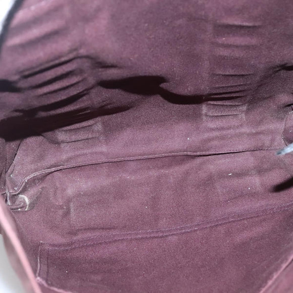 HERMES Fourre Tout Cabass Hand Bag Canvas Red Auth ti3345