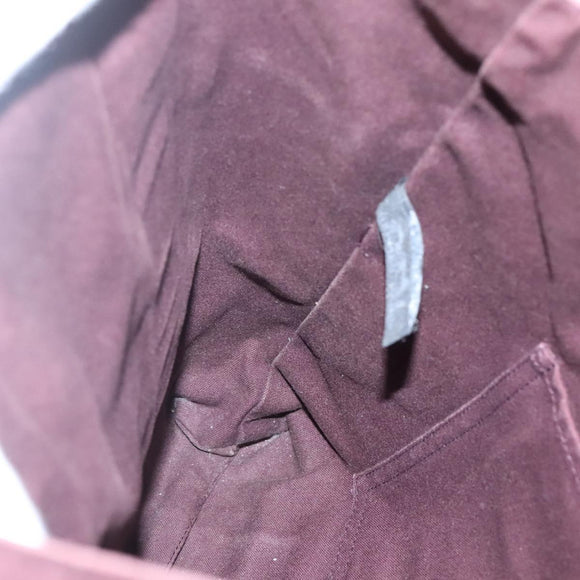 HERMES Fourre Tout Cabass Hand Bag Canvas Red Auth ti3345