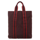 HERMES Fourre Tout Cabass Hand Bag Canvas Red Auth ti3345-2