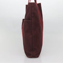 HERMES Fourre Tout Cabass Hand Bag Canvas Red Auth ti3345-4