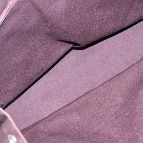 HERMES Fourre Tout MM Hand Bag Canvas Red Auth ti3346