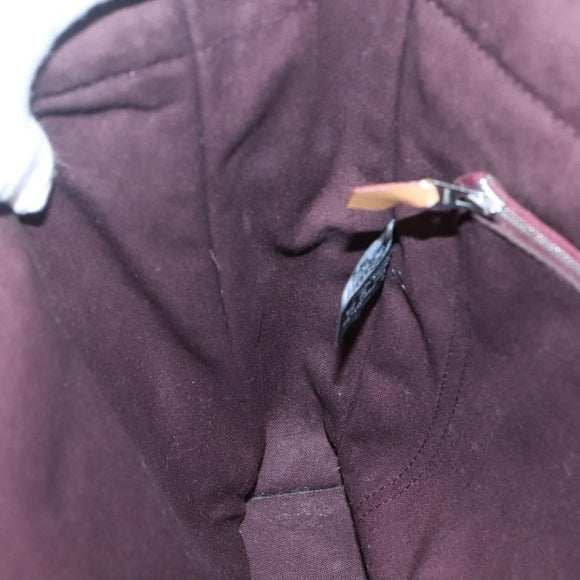 HERMES Fourre Tout MM Hand Bag Canvas Red Auth ti3346