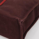 HERMES Fourre Tout MM Hand Bag Canvas Red Auth ti3347-15