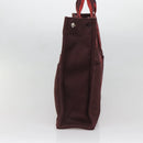 HERMES Fourre Tout MM Hand Bag Canvas Red Auth ti3347-3