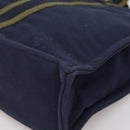 HERMES Fourre Tout MM Hand Bag Canvas Navy Auth ti3348-12