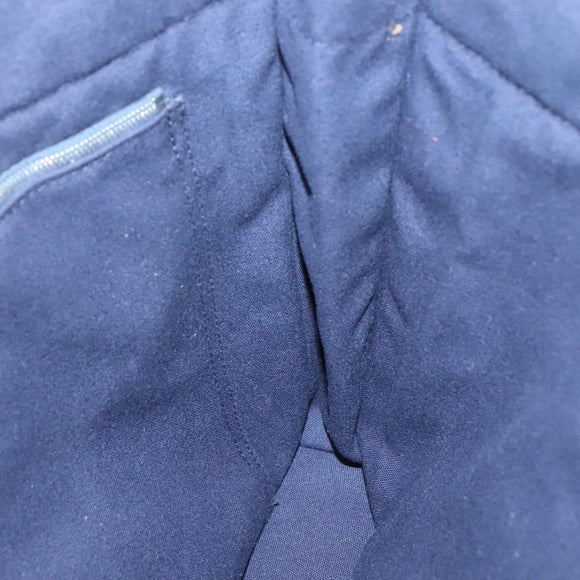 HERMES Fourre Tout MM Hand Bag Canvas Navy Auth ti3348