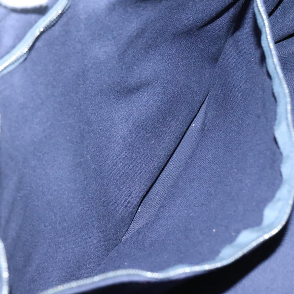 HERMES Fourre Tout MM Hand Bag Canvas Navy Auth ti3348