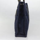 HERMES Fourre Tout MM Hand Bag Canvas Navy Auth ti3348-5