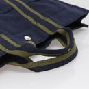 HERMES Fourre Tout MM Hand Bag Canvas Navy Auth ti3348-7