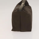 FENDI Pecan Hand Bag Nylon Canvas 2Set Black Brown Auth ti3350-12