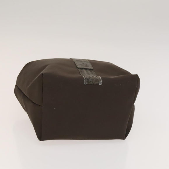 FENDI Pecan Hand Bag Nylon Canvas 2Set Black Brown Auth ti3350