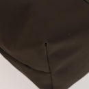 FENDI Pecan Hand Bag Nylon Canvas 2Set Black Brown Auth ti3350-16