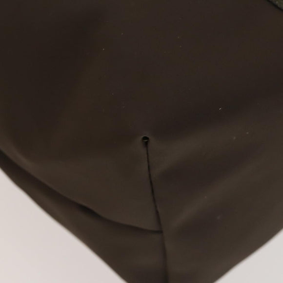 FENDI Pecan Hand Bag Nylon Canvas 2Set Black Brown Auth ti3350