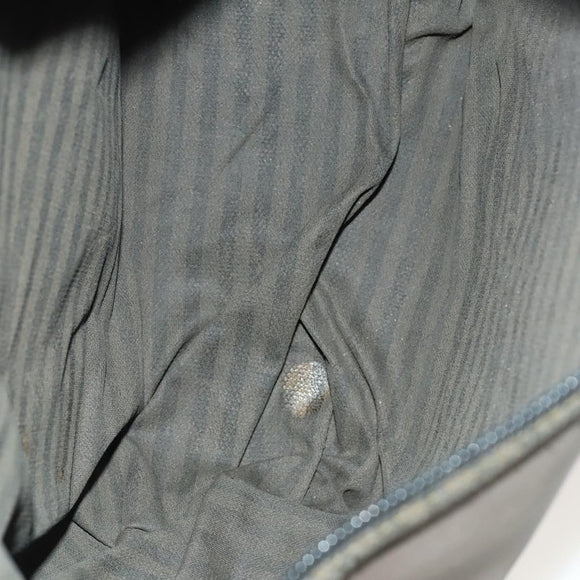 FENDI Pecan Hand Bag Nylon Canvas 2Set Black Brown Auth ti3350