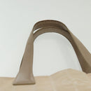 CHANEL New Travel Line Tote Bag Nylon Beige Gold CC Auth ti3356-8