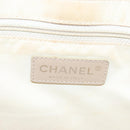 CHANEL New Travel Line Tote Bag Nylon Beige Gold CC Auth ti3357-17