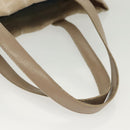 CHANEL New Travel Line Tote Bag Nylon Beige Gold CC Auth ti3357-8