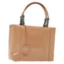 Christian Dior Maris Pearl Hand Bag Enamel Pink Auth ti3359-1