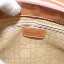 Christian Dior Maris Pearl Hand Bag Enamel Pink Auth ti3359-20