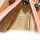 Christian Dior Maris Pearl Hand Bag Enamel Pink Auth ti3359-21