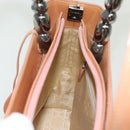 Christian Dior Maris Pearl Hand Bag Enamel Pink Auth ti3359-22