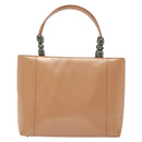 Christian Dior Maris Pearl Hand Bag Enamel Pink Auth ti3359-2