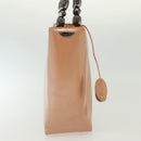 Christian Dior Maris Pearl Hand Bag Enamel Pink Auth ti3359-5