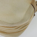 BURBERRY Blue Label Shoulder Bag Canvas Beige Gold Auth ti3360-16