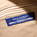 BURBERRY Blue Label Shoulder Bag Canvas Beige Gold Auth ti3360-11