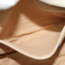 BURBERRY Blue Label Shoulder Bag Canvas Beige Gold Auth ti3360-19