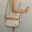 BURBERRY Blue Label Shoulder Bag Canvas Beige Gold Auth ti3360-21