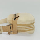 BURBERRY Blue Label Shoulder Bag Canvas Beige Gold Auth ti3360-3