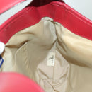 BURBERRY Blue Label Shoulder Bag Canvas Leather Beige Red Auth ti3362-20