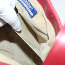 BURBERRY Blue Label Shoulder Bag Canvas Leather Beige Red Auth ti3362-22