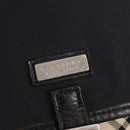 BURBERRY Nova Check Black label Shoulder Bag Nylon Beige Silver Auth ti3363-15