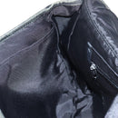 BURBERRY Nova Check Black label Shoulder Bag Nylon Beige Silver Auth ti3363-25