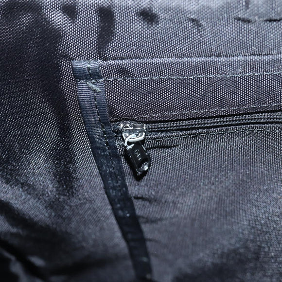 BURBERRY Nova Check Black label Shoulder Bag Nylon Beige Silver Auth ti3363