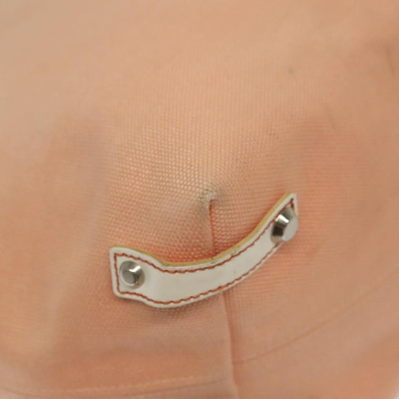 BURBERRY Blue Label Tote Bag Canvas Pink Silver Auth ti3364