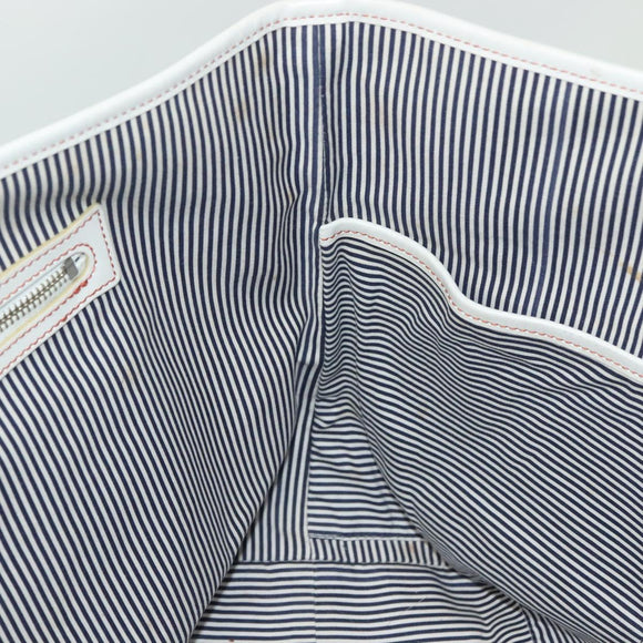 BURBERRY Blue Label Tote Bag Canvas Pink Silver Auth ti3364