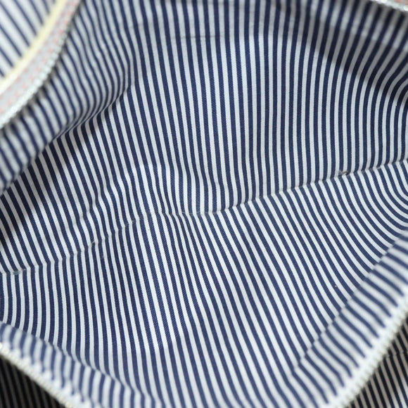 BURBERRY Blue Label Tote Bag Canvas Pink Silver Auth ti3364