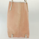 BURBERRY Blue Label Tote Bag Canvas Pink Silver Auth ti3364-3