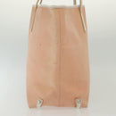 BURBERRY Blue Label Tote Bag Canvas Pink Silver Auth ti3364-4