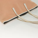 BURBERRY Blue Label Tote Bag Canvas Pink Silver Auth ti3364-6