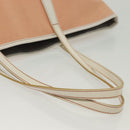 BURBERRY Blue Label Tote Bag Canvas Pink Silver Auth ti3364-7