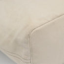 BURBERRY Tote Bag Canvas Leather White Yellow gold Auth ti3365-16
