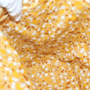 BURBERRY Tote Bag Canvas Leather White Yellow gold Auth ti3365-18