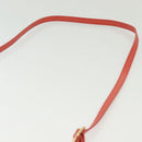 BURBERRY Blue Label Shoulder Bag Raffia Leather Beige Orange gold Auth ti3366-14