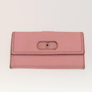 GUCCI GG Canvas GG Supreme Wallet Leather PVC 4Set Beige Pink Auth ti3368-2