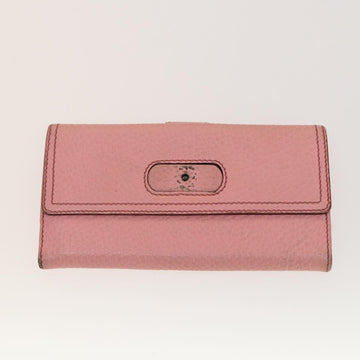 GUCCI GG Canvas GG Supreme Wallet Leather PVC 4Set Beige Pink Auth ti3368 - 0