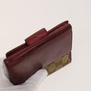 GUCCI GG Canvas GG Supreme Wallet Leather PVC 4Set Beige Pink Auth ti3368-22